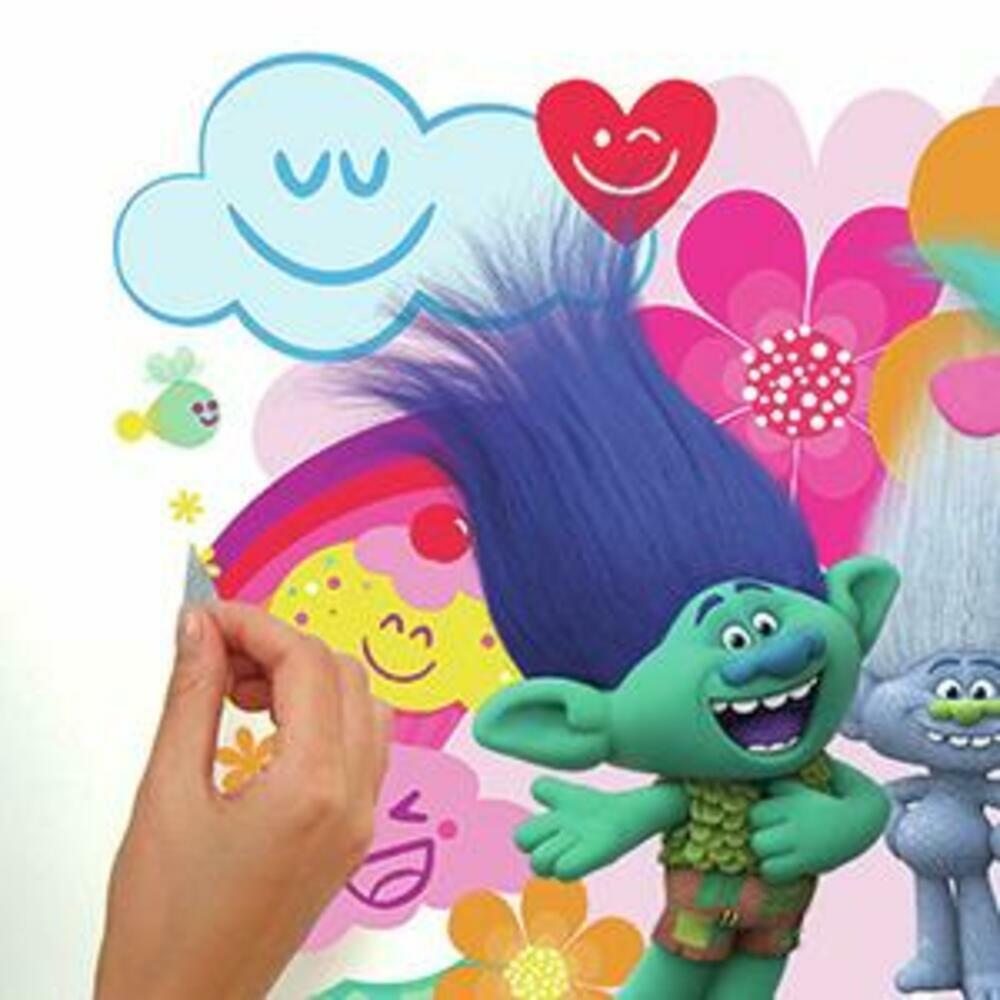 Trolls Movie Giant Wall Graphic Wall Decals RoomMates   