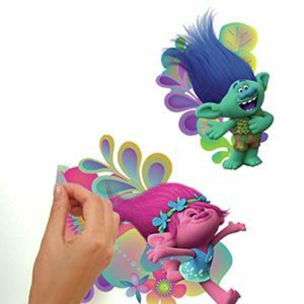 Trolls Peel and Stick Wall Decals Home Decor Decals RoomMates   