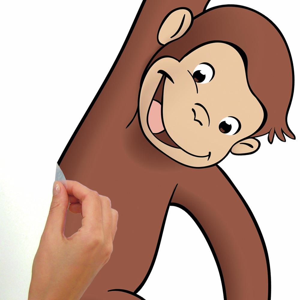 Curious George Peel and Stick Giant Wall Decal Wall Decals RoomMates   