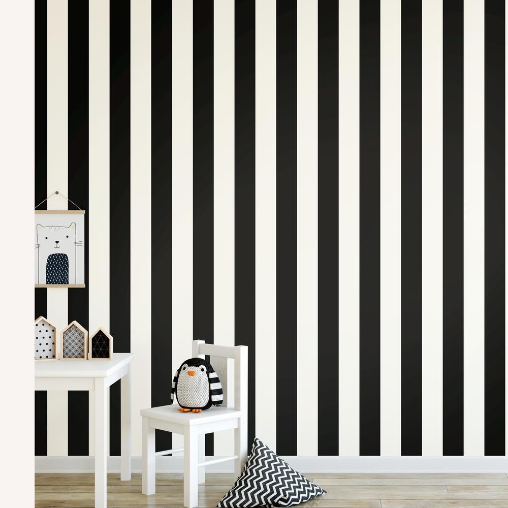 Awning Stripe Peel and Stick Wallpaper Peel and Stick Wallpaper RoomMates   