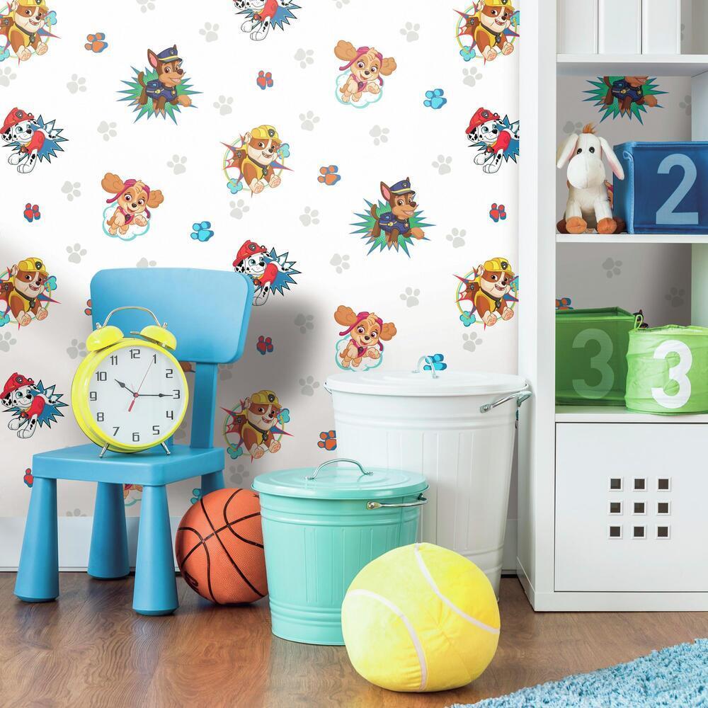 Paw Patrol Peel and Stick Wallpaper Peel and Stick Wallpaper RoomMates   