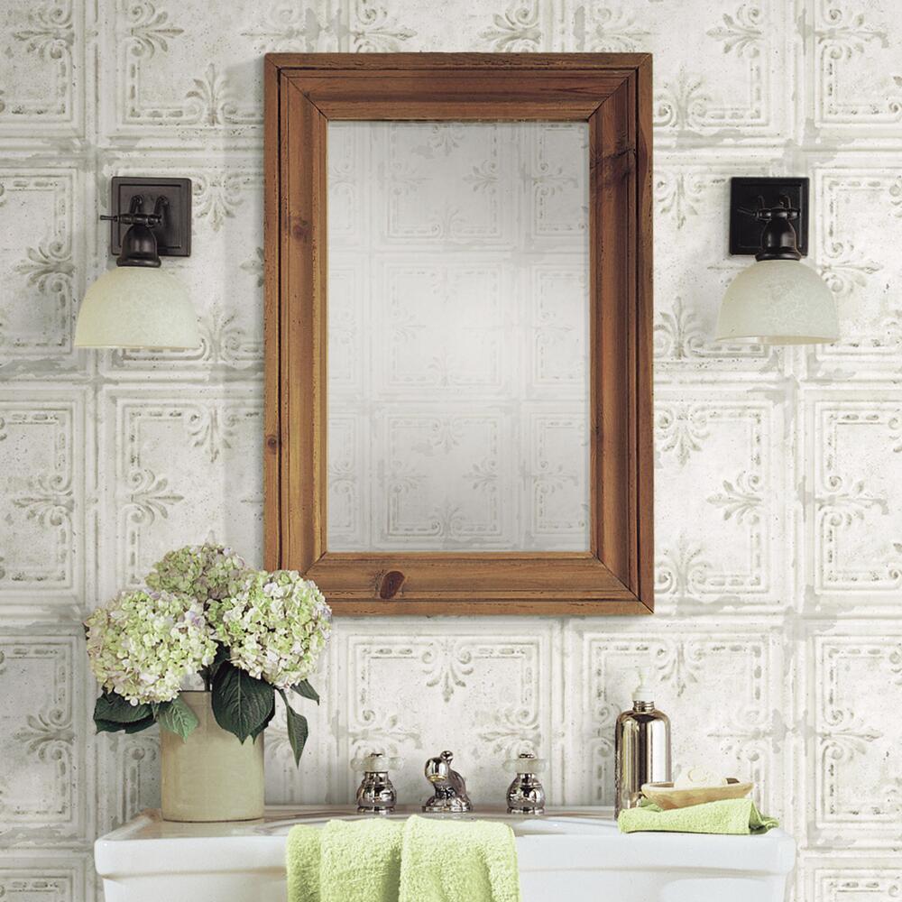 Roommates Copper Tin Tile Peel and Stick Wallpaper