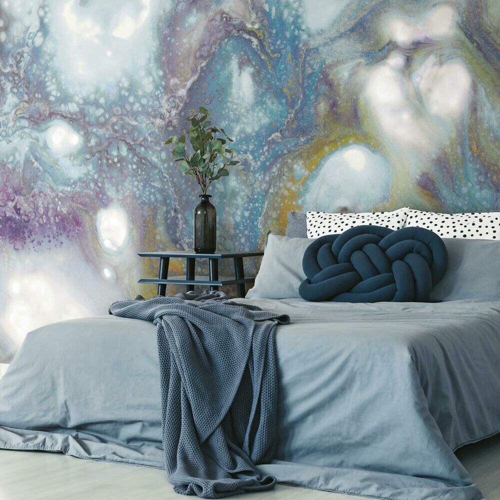 Mural Photo Wallpaper  Hand Drawn Style Universe Galaxy Planet  Peel And Stick  Wallpaper  3D SelfAdhesive