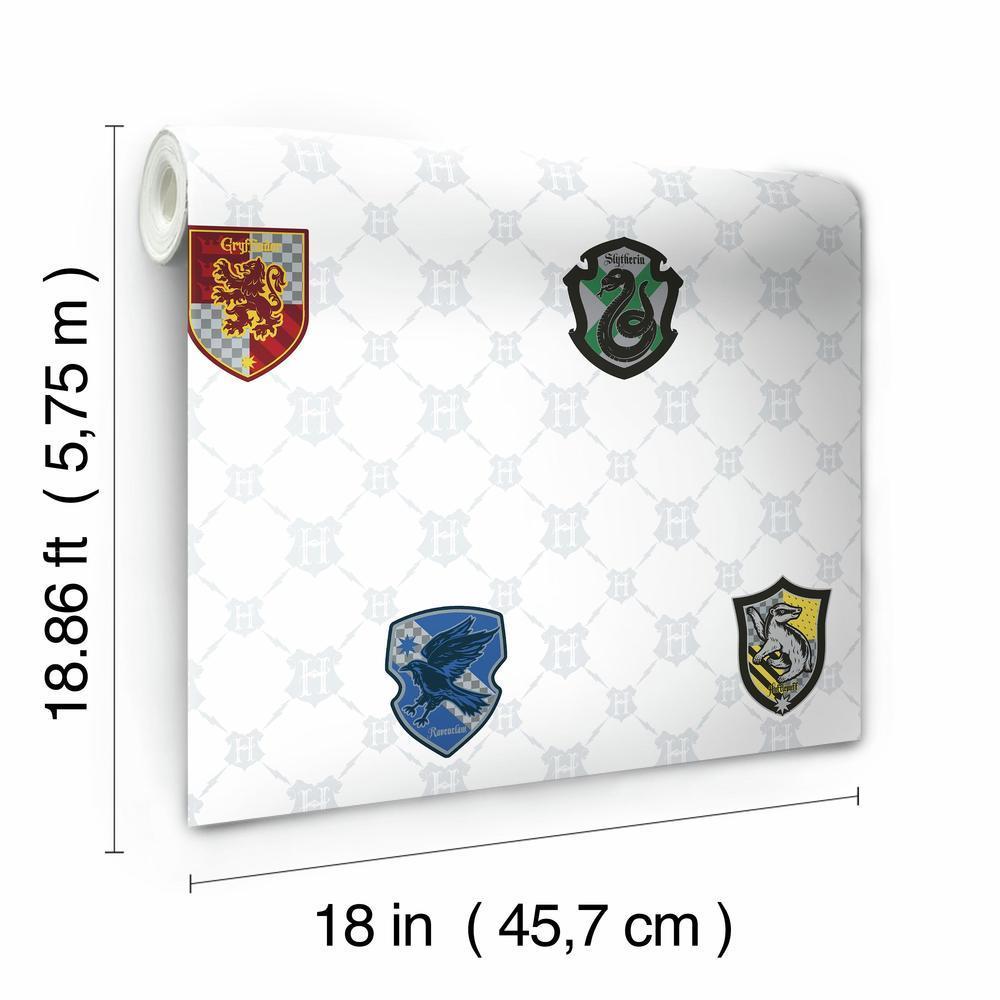 Harry Potter House Crests Peel and Stick Wallpaper Peel and Stick Wallpaper RoomMates   