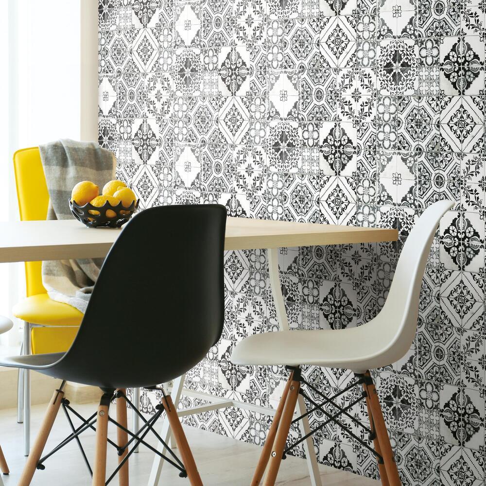 Mediterranean Tile Peel and Stick Wallpaper Peel and Stick Wallpaper RoomMates   