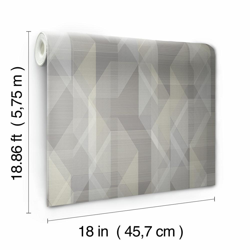 Debonair Geometric Peel and Stick Wallpaper Peel and Stick Wallpaper RoomMates   
