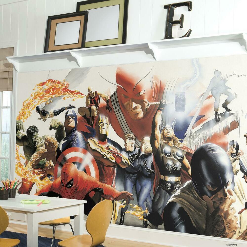 Marvel Alex Ross Peel and Stick Mural Wall Murals RoomMates   