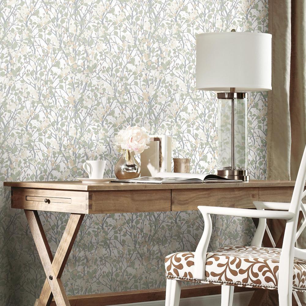 Willow Branch Peel and Stick Wallpaper Peel and Stick Wallpaper RoomMates   