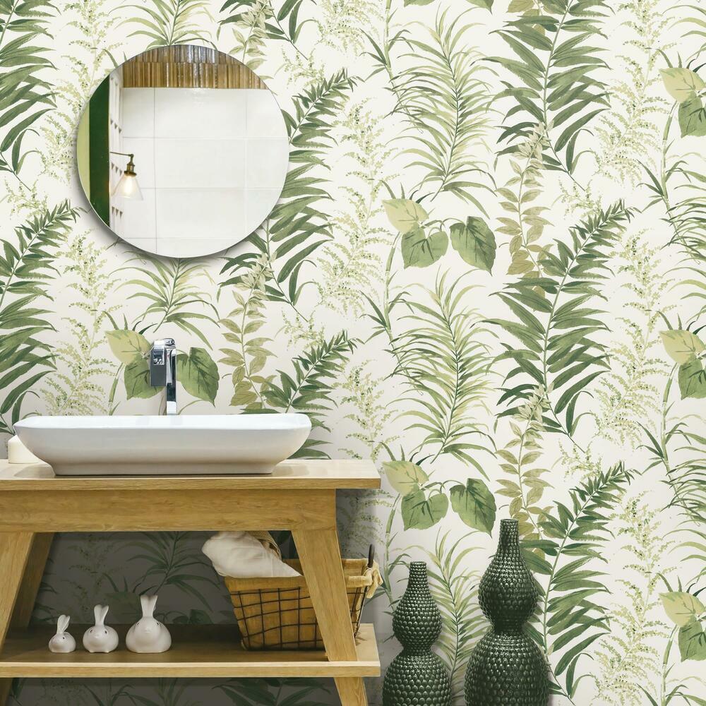 Fern Forest Peel and Stick Wallpaper Mural Wall Murals RoomMates   
