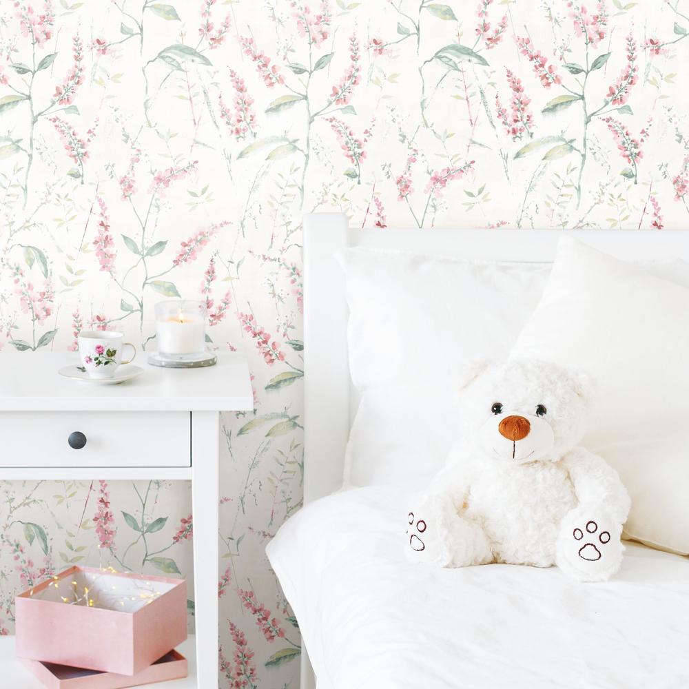 Floral Sprig Peel and Stick Wallpaper Peel and Stick Wallpaper RoomMates   