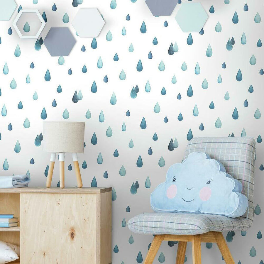 Clara Jean Raindrops Peel and Stick Wallpaper – RoomMates Decor