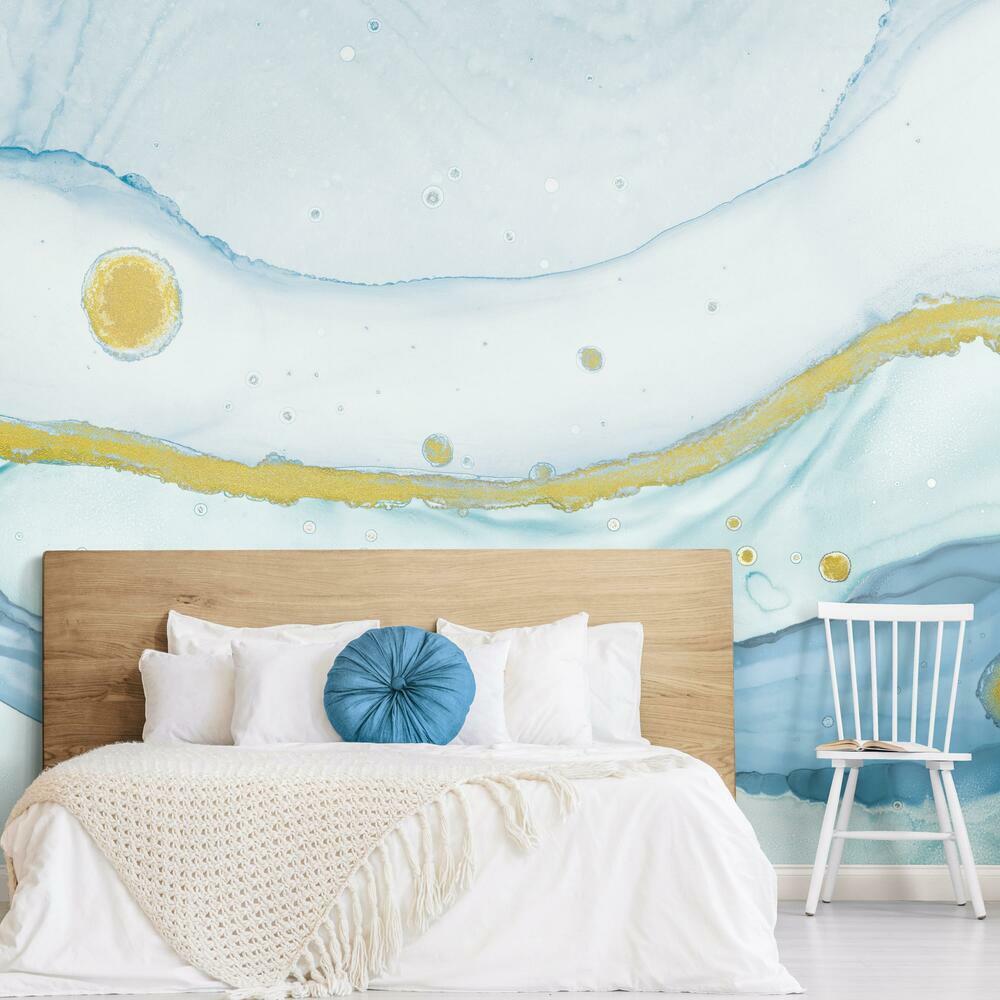 Sea Foam Peel and Stick Mural Wall Murals RoomMates   