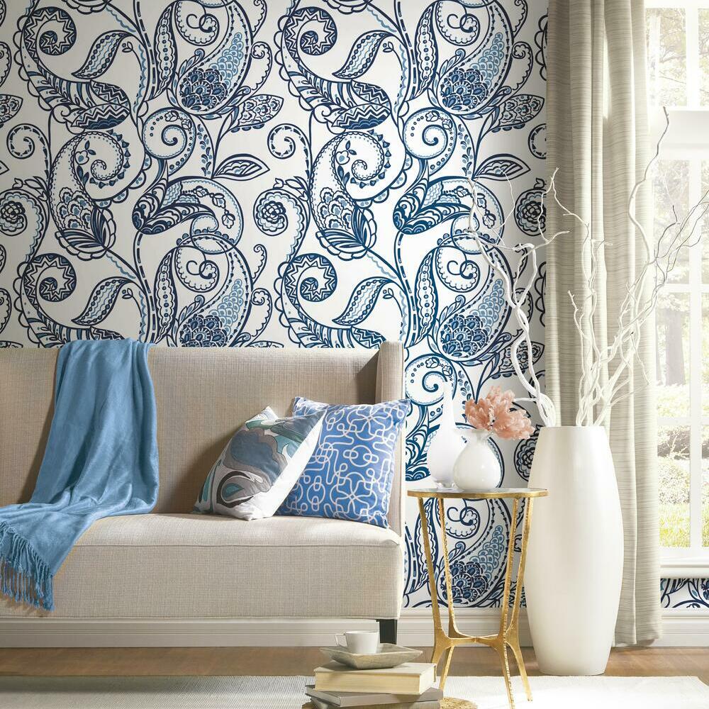 Paisley Power Peel and Stick Wallpaper Peel and Stick Wallpaper RoomMates   