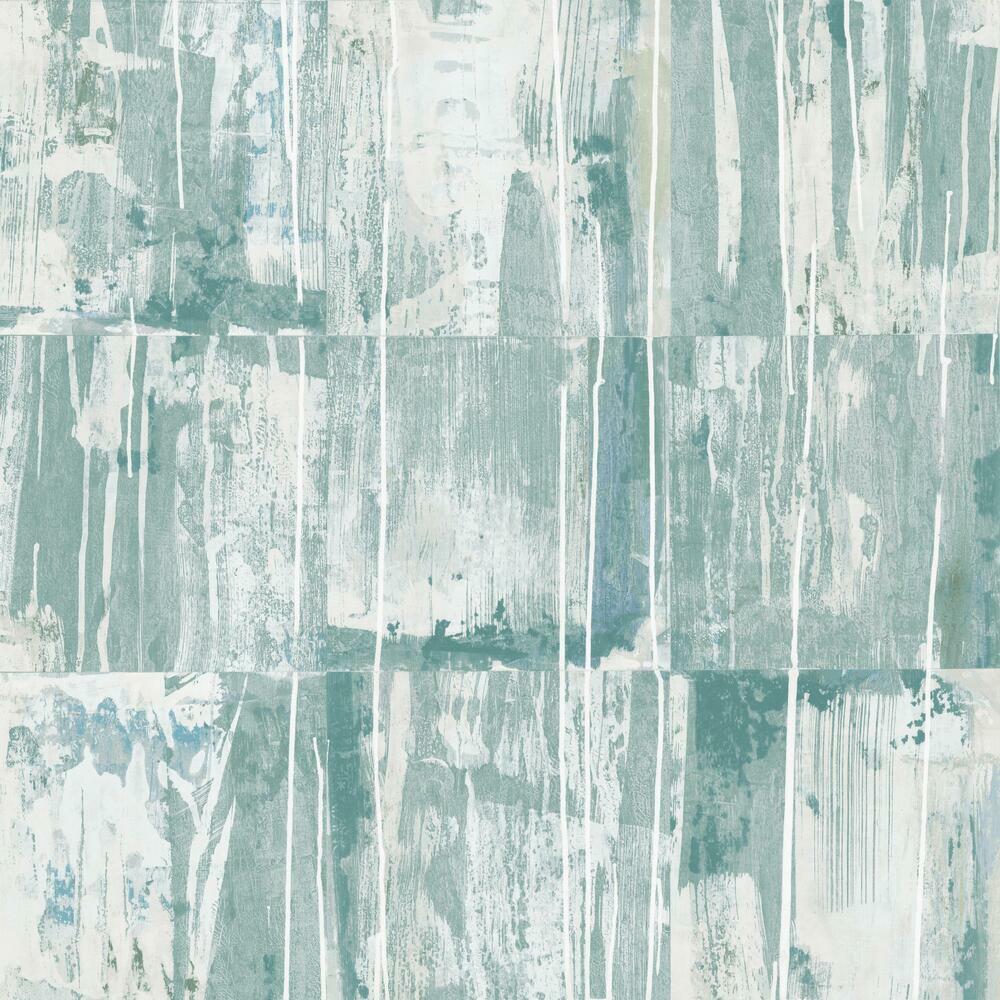 Washout Peel and Stick Wallpaper Peel and Stick Wallpaper RoomMates Roll Green 