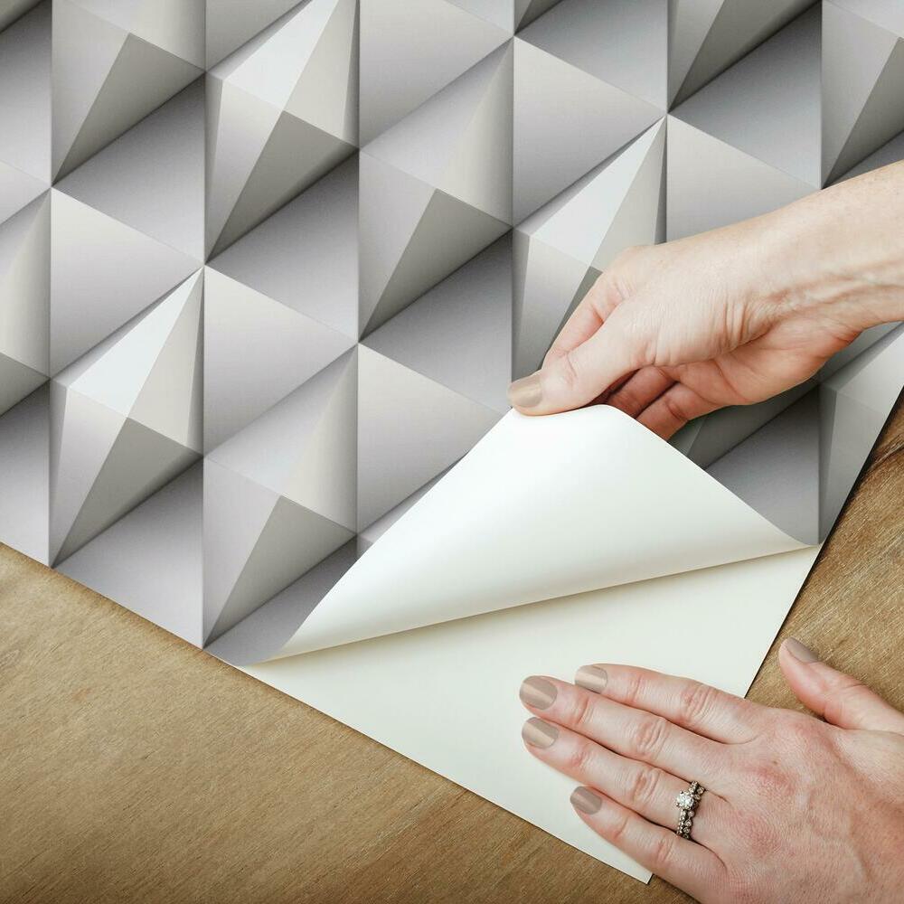 Paragon Geometric Peel and Stick Wallpaper Peel and Stick Wallpaper RoomMates   