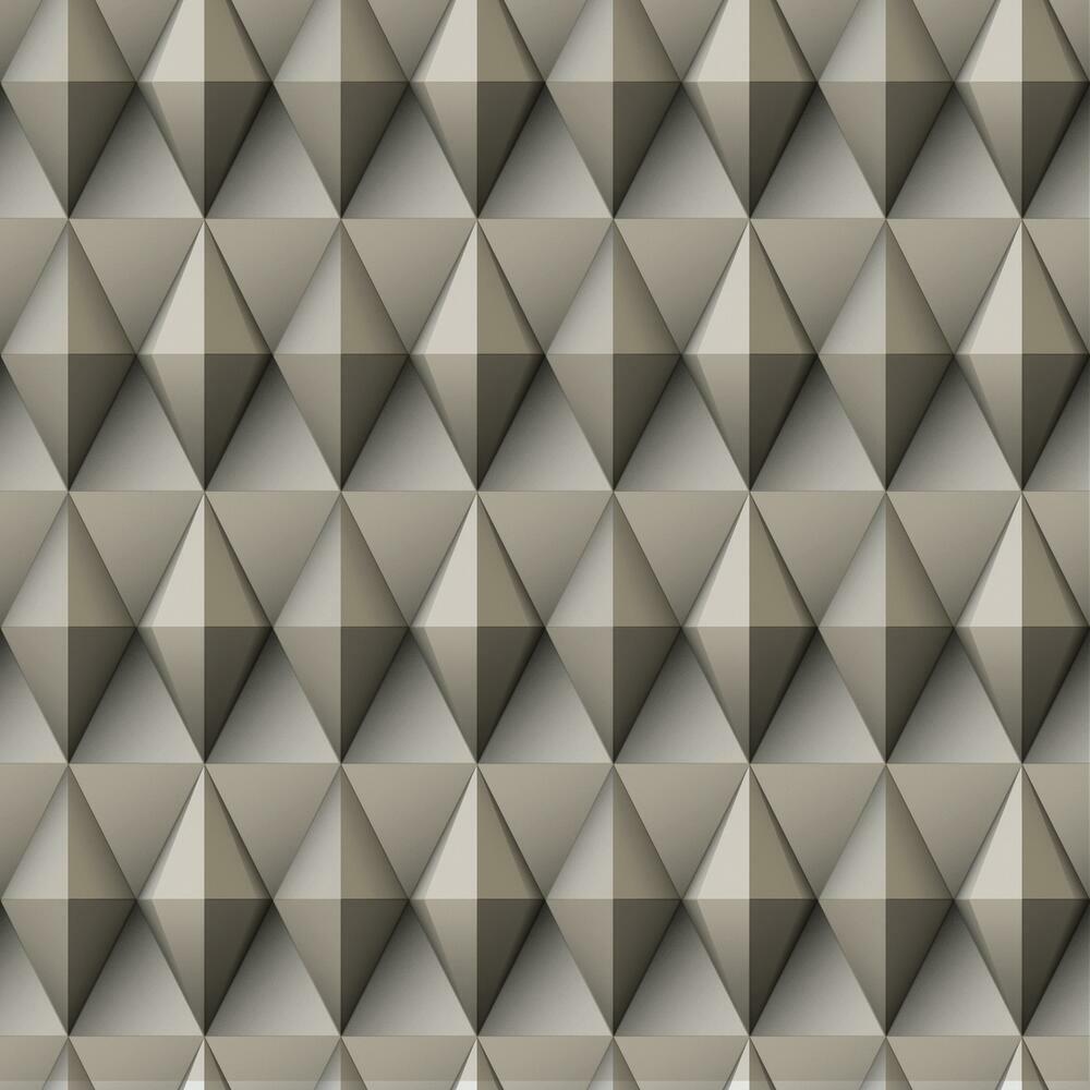 Paragon Geometric Peel and Stick Wallpaper Peel and Stick Wallpaper RoomMates Roll Brown 