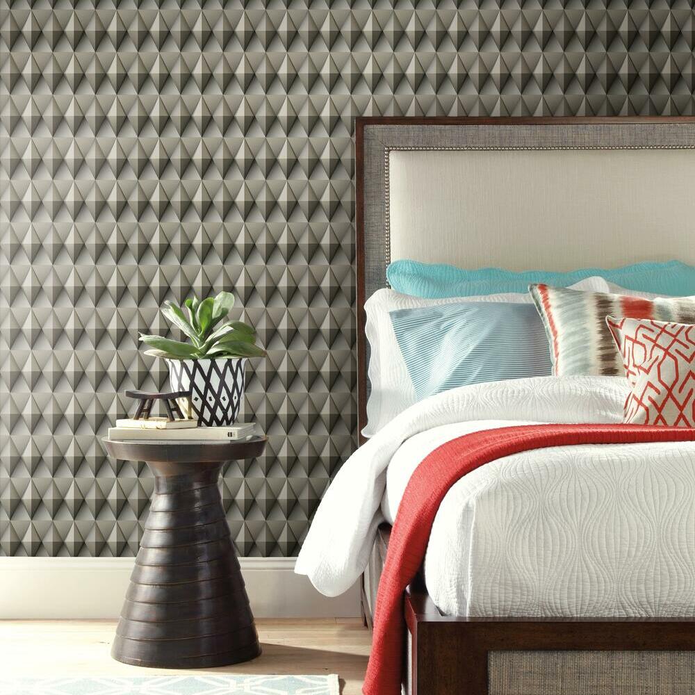 Paragon Geometric Peel and Stick Wallpaper Peel and Stick Wallpaper RoomMates   