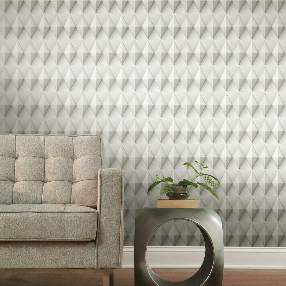 Paragon Geometric Peel and Stick Wallpaper Peel and Stick Wallpaper RoomMates   