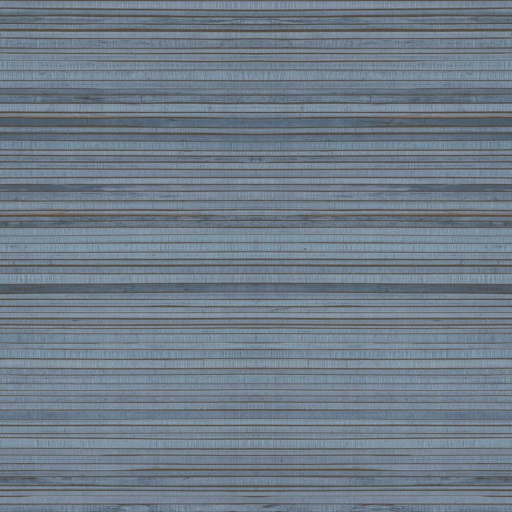 Faux Bamboo Grasscloth Peel and Stick Wallpaper Peel and Stick Wallpaper RoomMates Roll Blue 