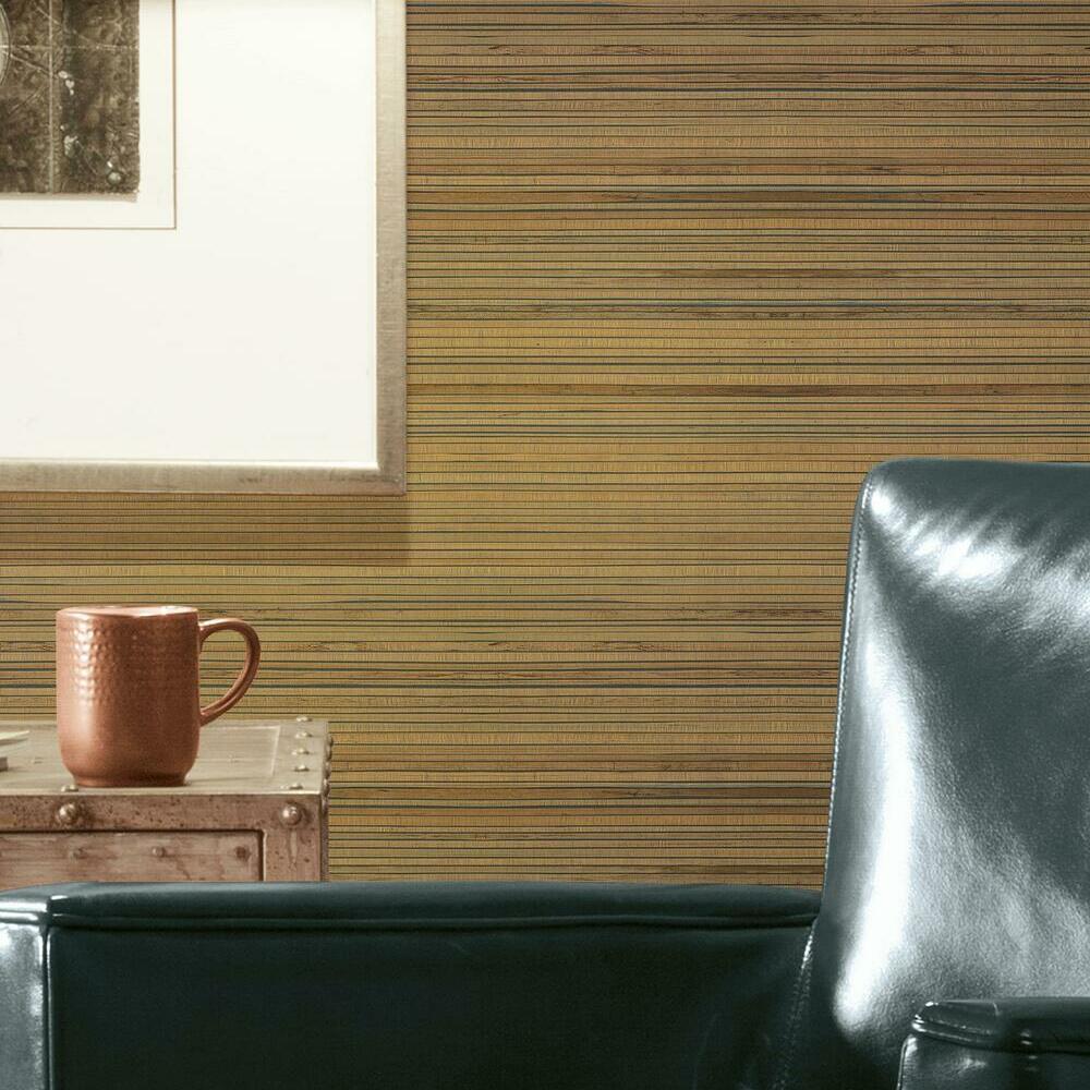Faux Bamboo Grasscloth Peel and Stick Wallpaper Peel and Stick Wallpaper RoomMates   