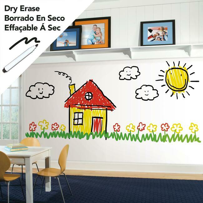 Dry Erase Peel and Stick Wallpaper Peel and Stick Wallpaper RoomMates   