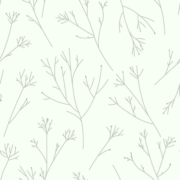 Flora in Gray Peel  Stick Wallpaper Panel  SBC Decor