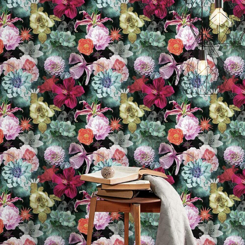 RoomMates Vintage Floral Blooms Peel and Stick Wallpaper