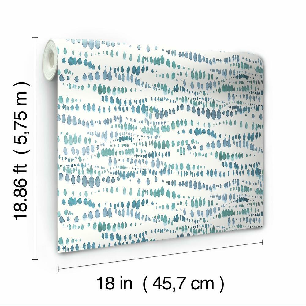 Lisa Audit Dotted Line Peel and Stick Wallpaper Peel and Stick Wallpaper RoomMates   