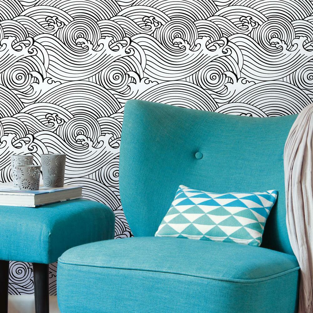 Asian Waves Peel & Stick Wallpaper – RoomMates Decor