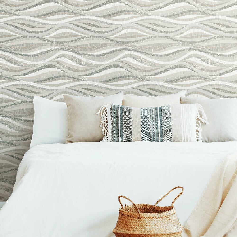 Mosaic Waves Peel and Stick Wallpaper – RoomMates Decor