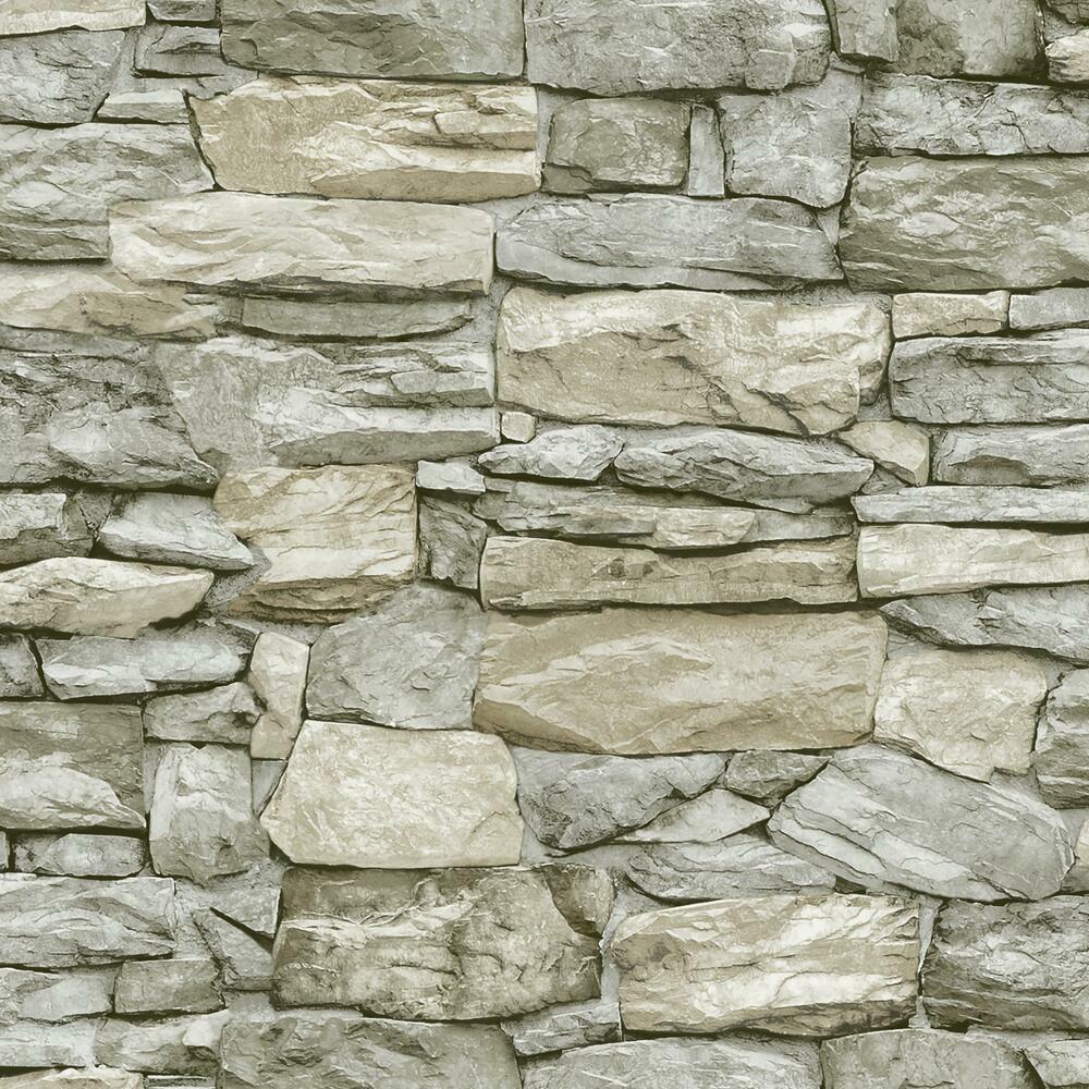 RoomMates Stone Peel & Stick Wallpaper