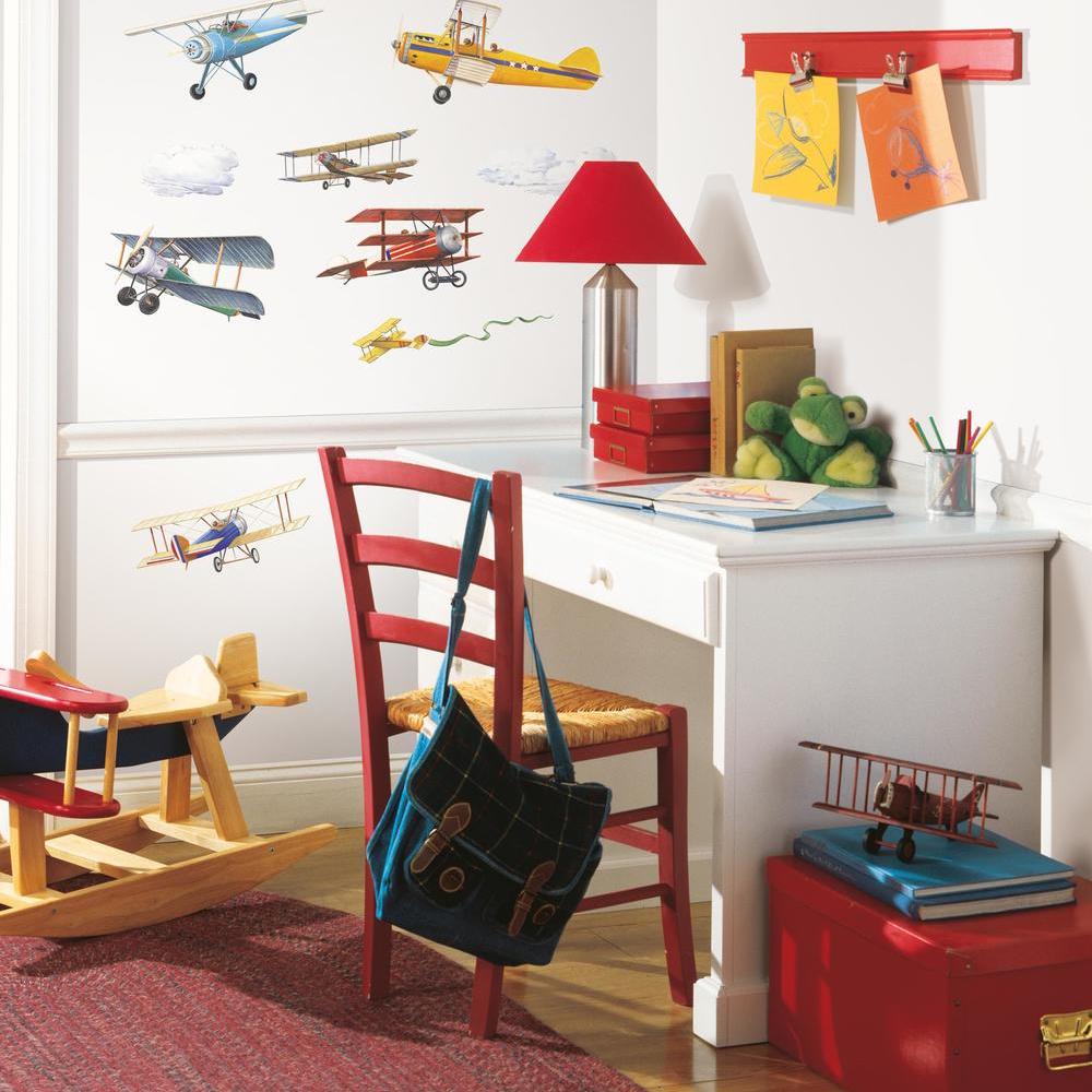 Vintage Planes Wall Decals Wall Decals RoomMates   