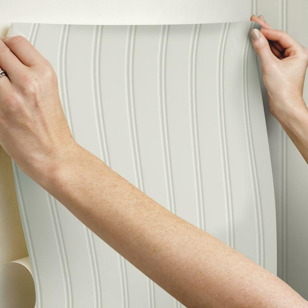 How to Hang Beadboard Wallpaper The EASY Way