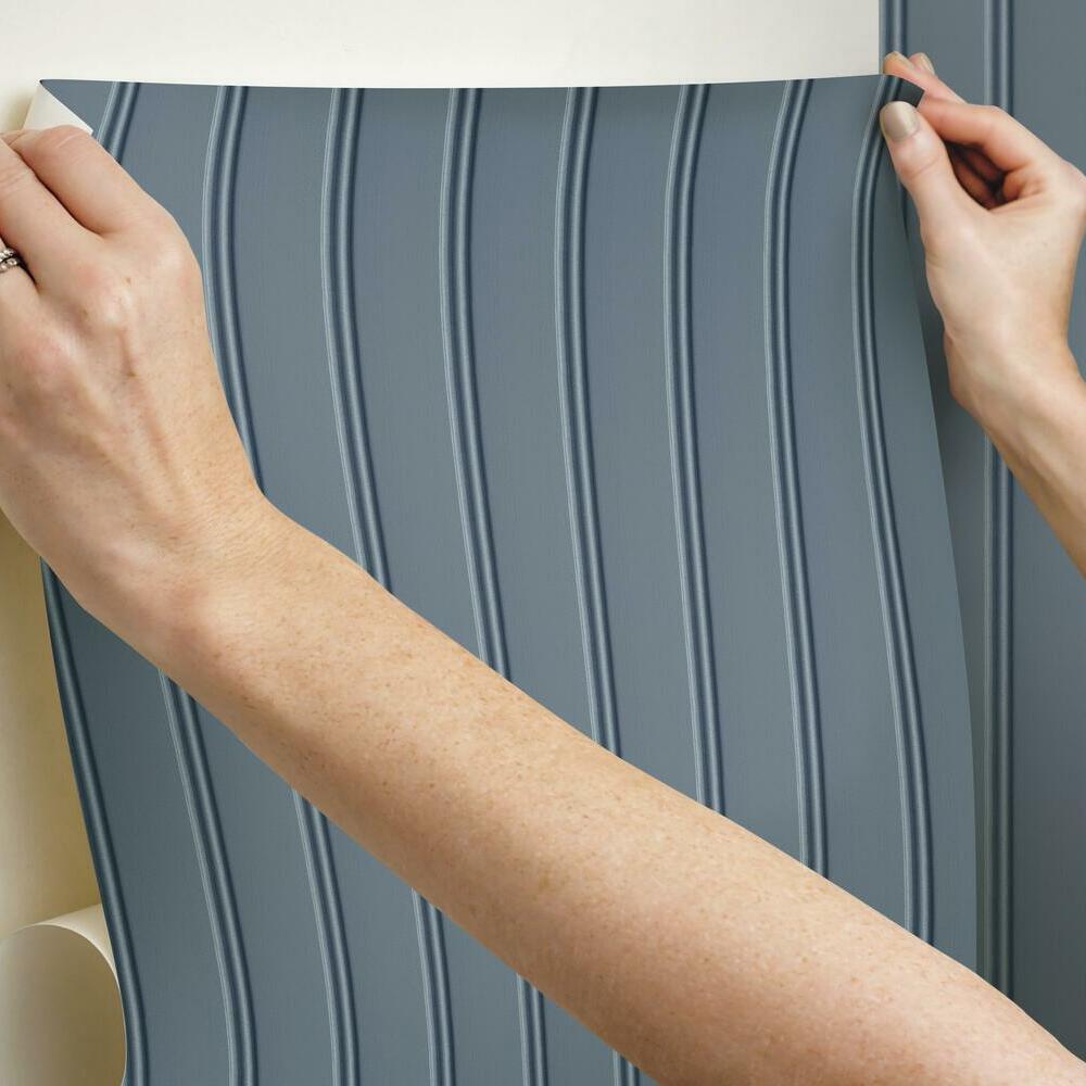 Transform Faux Beadboard Peel and Stick Wallpaper OffWhiteGrey   Amazonin Home Improvement
