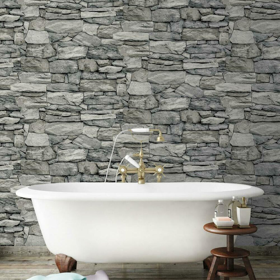 Stone Peel and Stick Wallpaper – RoomMates Decor