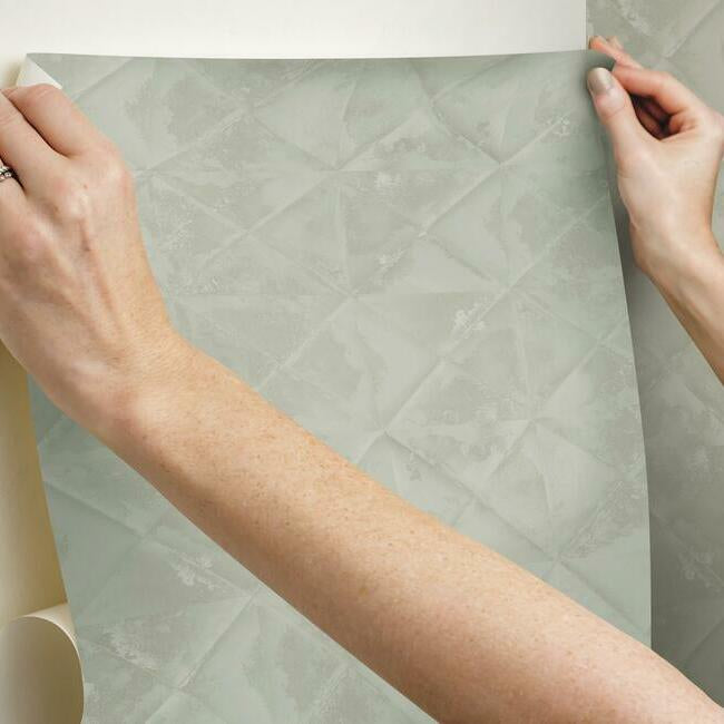 Reclaimed Tin Diamond Peel and Stick Wallpaper Peel and Stick Wallpaper RoomMates   