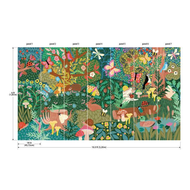 RoomMates 10 in. x 18 in. Woodland Animals 89-Piece Peel and Stick Wall  Decals RMK1398SCS - The Home Depot