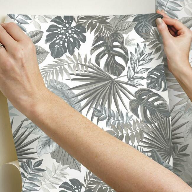 Palm Frond Toss Peel & Stick Wallpaper Peel and Stick Wallpaper RoomMates   