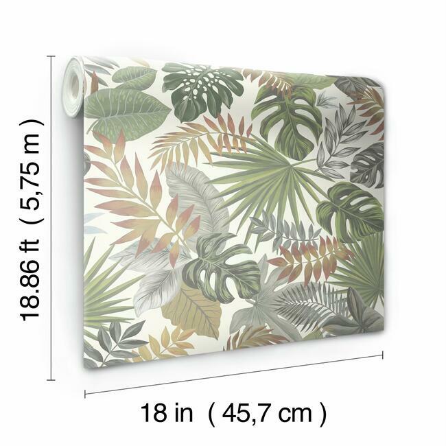 Palm Frond Toss Peel & Stick Wallpaper – RoomMates Decor