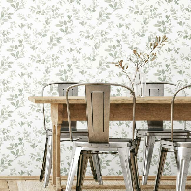 Lisa Audit Dancing Leaves Peel & Stick Wallpaper – RoomMates Decor