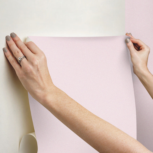 Decotalk Glitter Pink Peel and Stick Wallpaper Sparkle Glitter