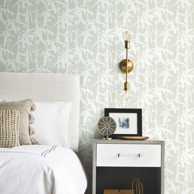 Modern Bamboo Peel & Stick Wallpaper Peel and Stick Wallpaper RoomMates   