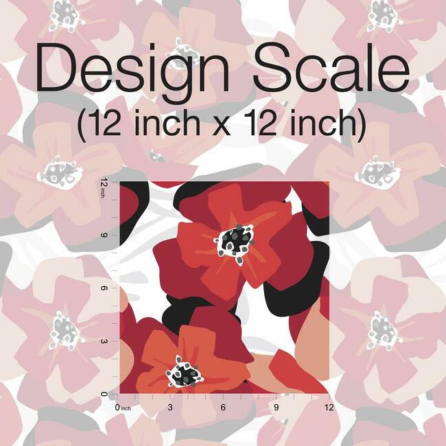 Jane Dixon Poppy Punch Peel & Stick Wallpaper Peel and Stick Wallpaper RoomMates   