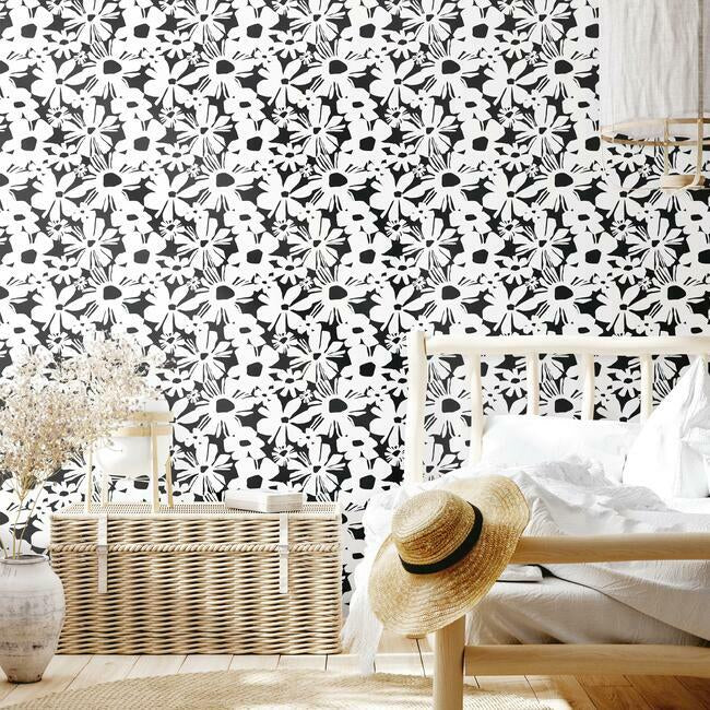 Jane Dixon Daisy Chain Peel & Stick Wallpaper Peel and Stick Wallpaper RoomMates   