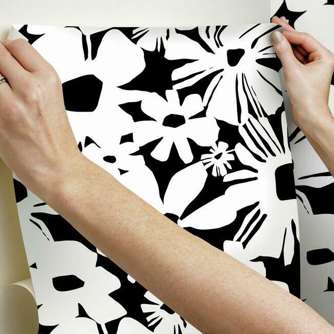 Jane Dixon Daisy Chain Peel & Stick Wallpaper Peel and Stick Wallpaper RoomMates   