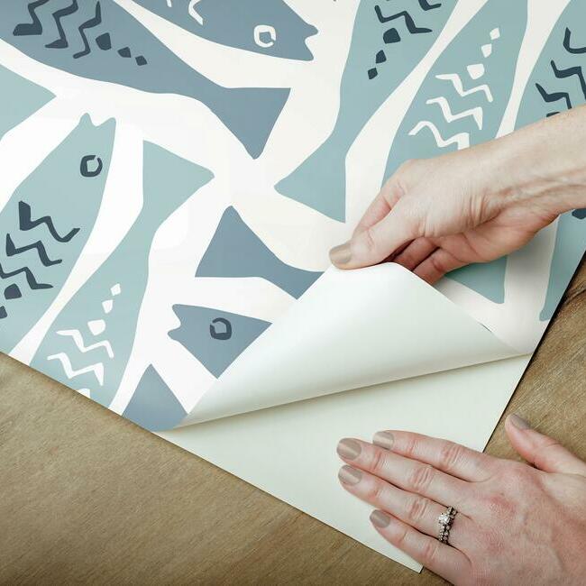Jane Dixon Sardinia Peel and Stick Wallpaper Peel and Stick Wallpaper RoomMates   