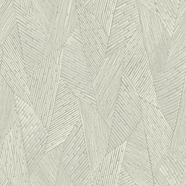 Woven Reed Stitch Peel & Stick Wallpaper Peel and Stick Wallpaper RoomMates Roll Taupe 