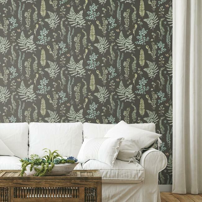 Lisa Audit Fern Study Peel & Stick Wallpaper Peel and Stick Wallpaper RoomMates   