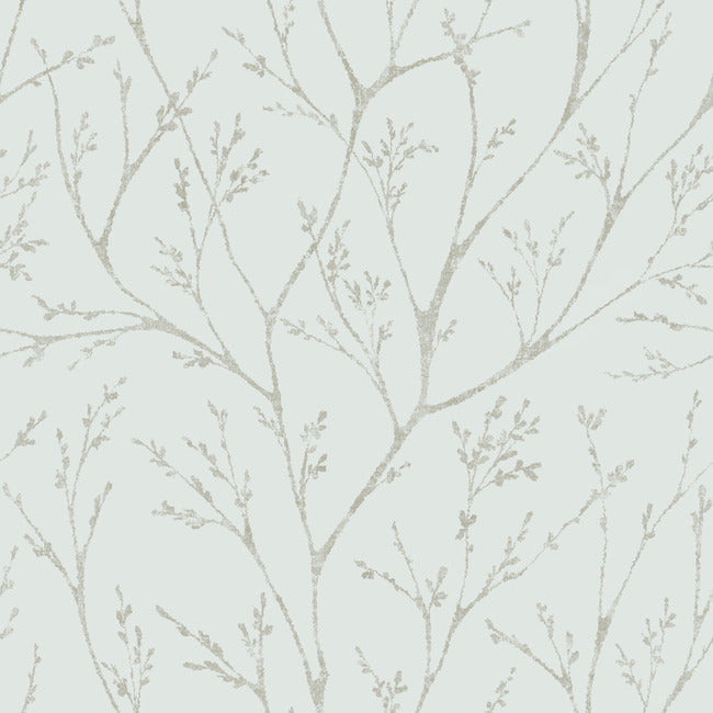 Tree Branches Peel & Stick Wallpaper Peel and Stick Wallpaper RoomMates Roll Blue 