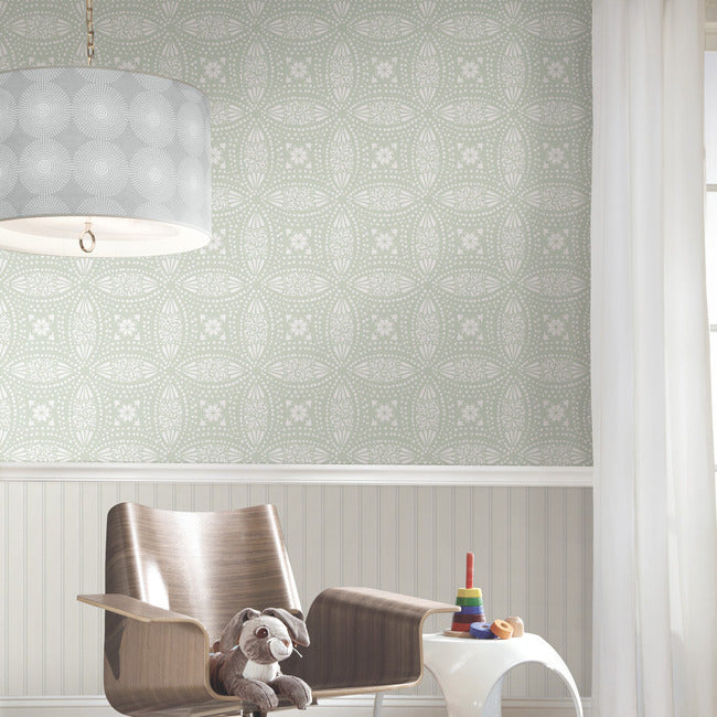 Overlapping Medallions Peel & Stick Wallpaper Peel and Stick Wallpaper RoomMates   